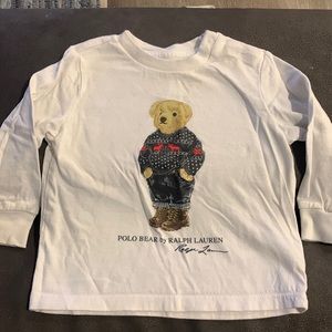 9 month white Ralph Lauren long sleeve